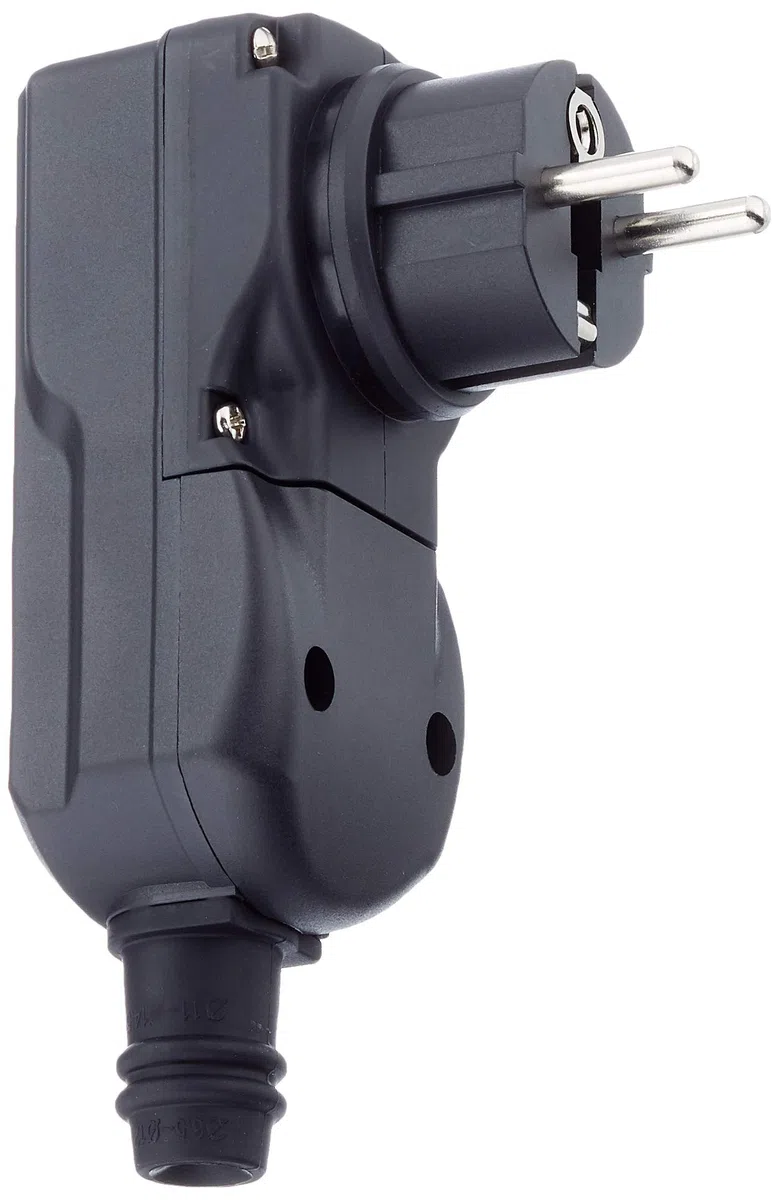 DI-Personne Connecteur de protection pour intérieur IP55 Noir