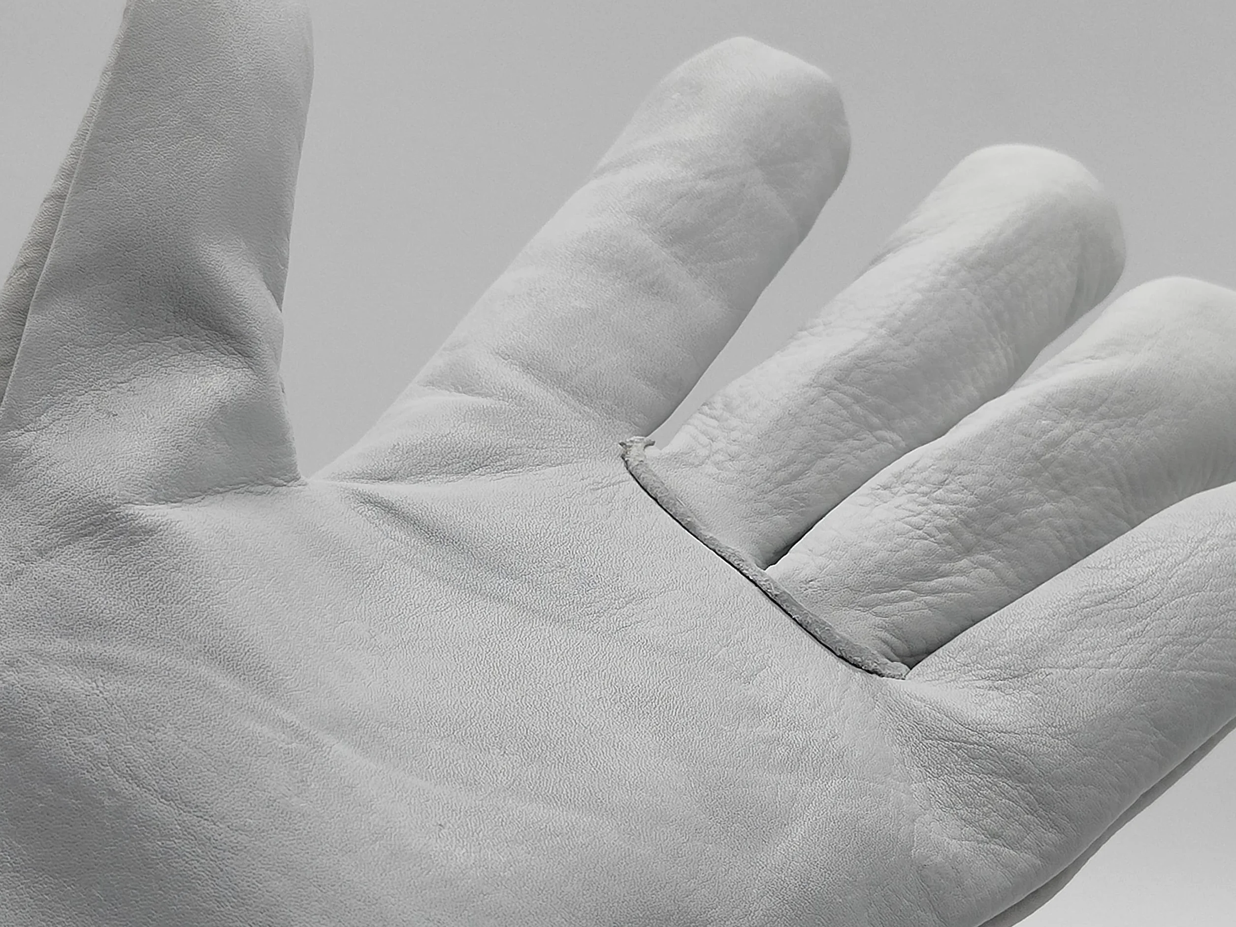 Ruvigrab - Pack de 12 gants de travail en cuir de fleur naturelle