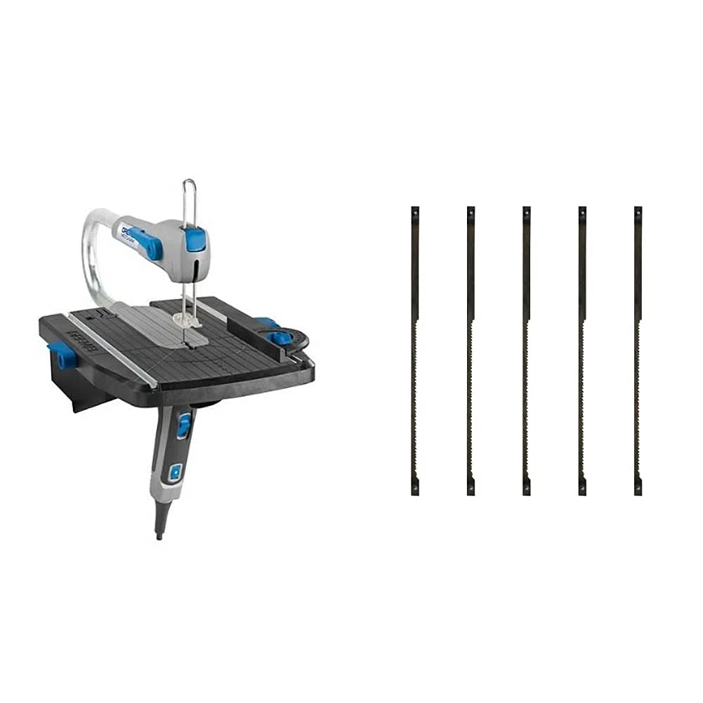 Scie à Chantourner Dremel - Moto-Saw pour Modélisme 70W & MS52 Lot de 5 lames de découpe précise dans le bois pour couper jusqu'à 18mm avec la scie à chantourner Dremel Motosaw MS20
