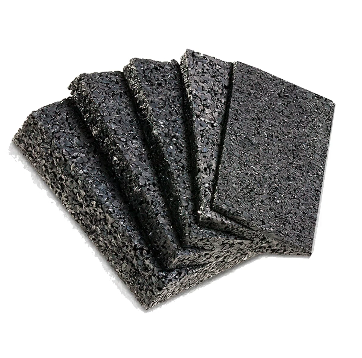 Lot de 50 patins de terrasse 100 x 50 mm x 3 mm 6 mm 8 mm 10 mm 20 mm | Supports en granulés de caoutchouc | Sélectionnez l'épaisseur et la quantité au choix (6 mm I 50 pièces)