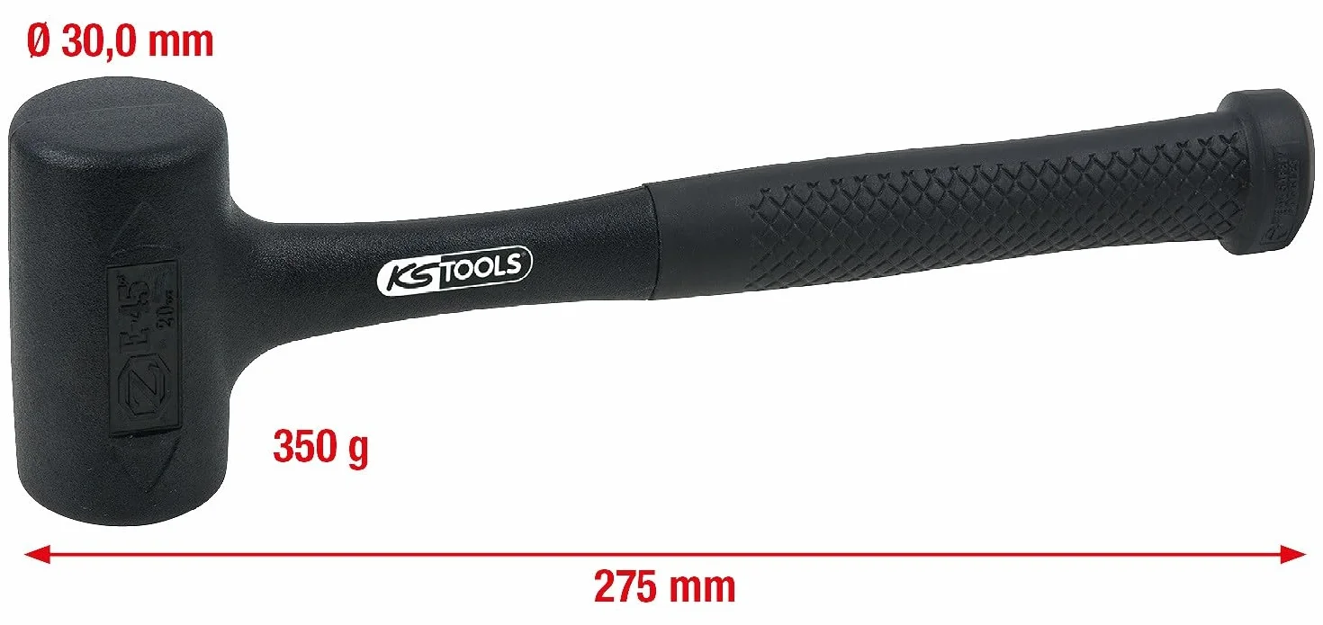 Marteau sans rebond - tete Ø35mm- 400g - enrobé en matière polyurethane