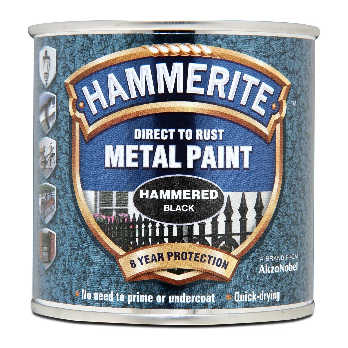 Hammerite Peinture Métal ham6720101 250 ML – martelé Noir