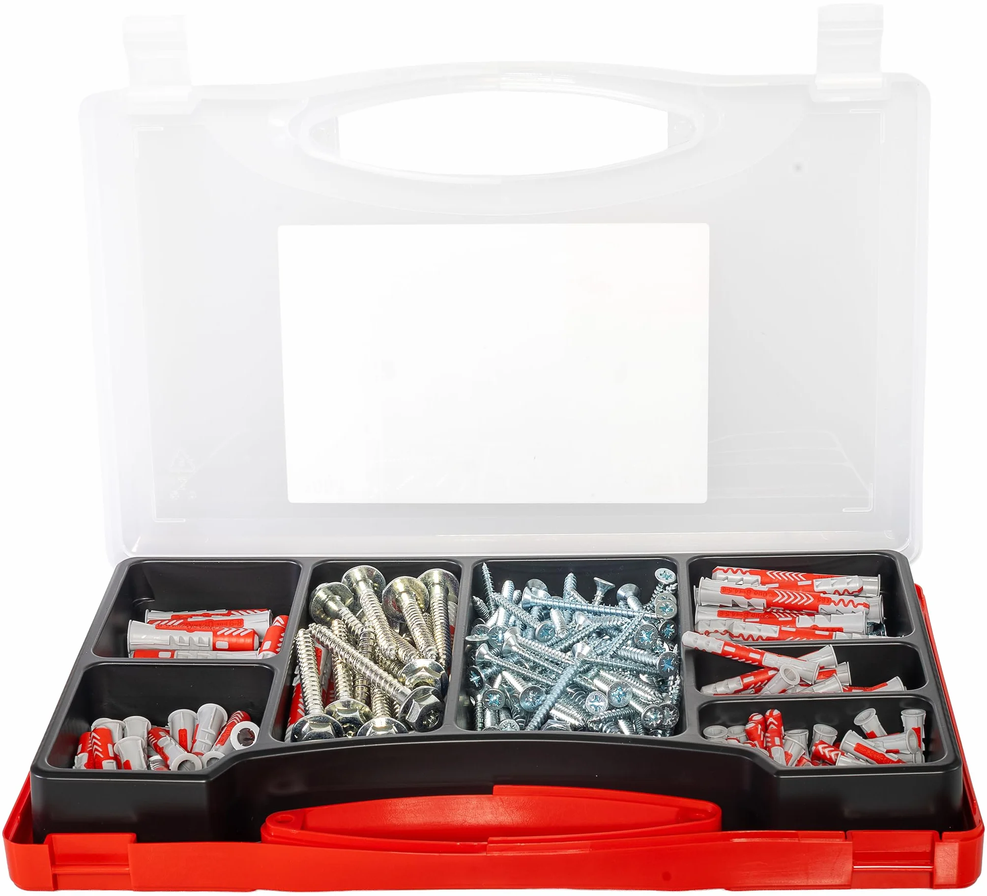 Fischer Meister-Box XL Altbau, 280 pièces de chevilles et vis, diamètre 6-10 mm, longueur 30-80 mm, pour bricoleurs et professionnels, chevilles universelles DuoPower, idéales pour les murs et les