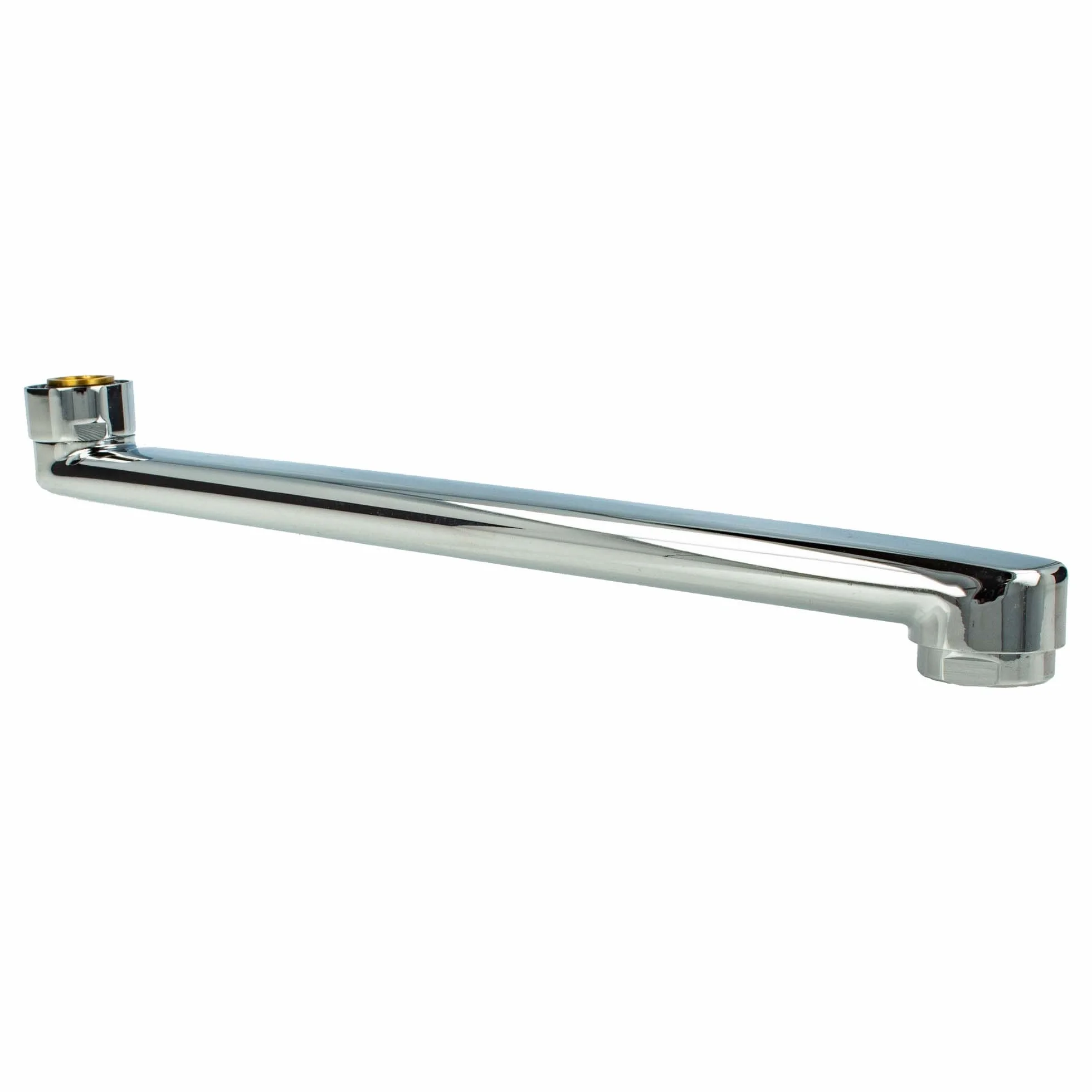 S-bec pour robinetterie murale-chrome, longueur : 100 mm - 3/4, raccord à joint conique ø 18 mm pour"
