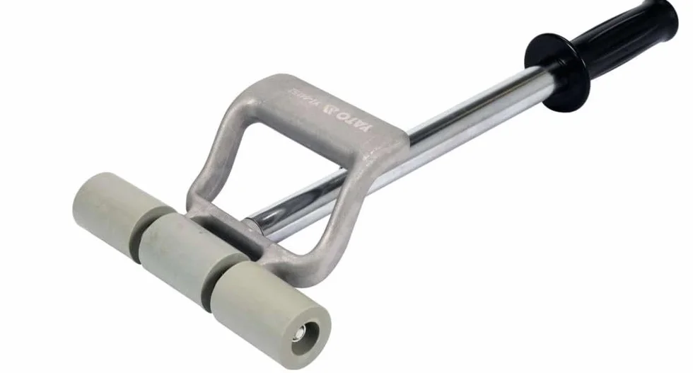 Rouleau de pression télescopique - Avec poignée en acier - 190 mm