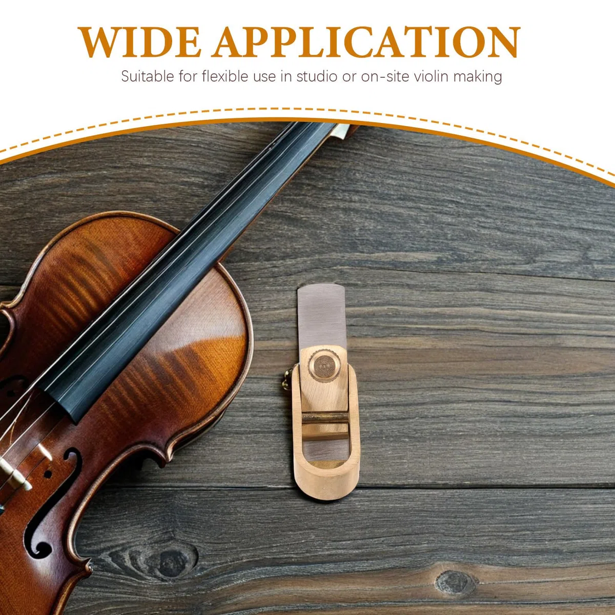 Toyvian Micro-rabot à Pouce en Laiton pour Lutherie Violon, Outil Mini pour Travail du Bois, Solide et Ergonomique, pour Atelier de Fabrication de Violons