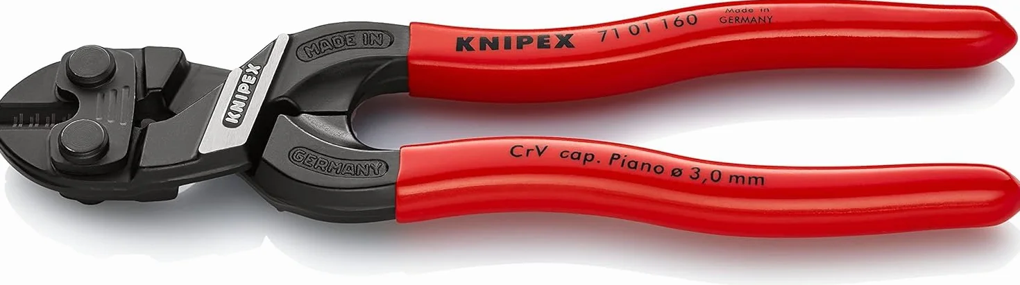 Knipex CoBolt S Coupe-boulons compactes gainées en plastique 160 mm, 71 01 160