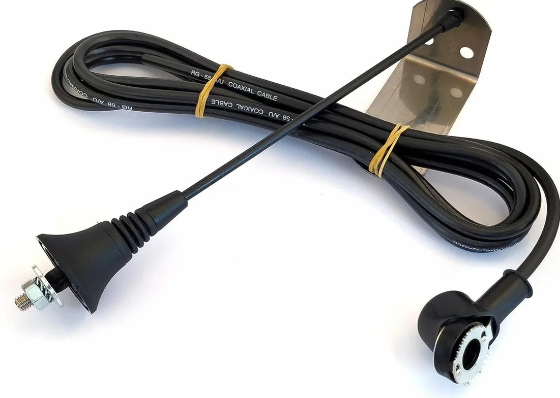 V2 ANS433 Antenne extérieure pour chaque automatisation de portail | 433 à 868 MHz | 50 Ohm | Portée jusqu'à 250 m | Support en acier inoxydable